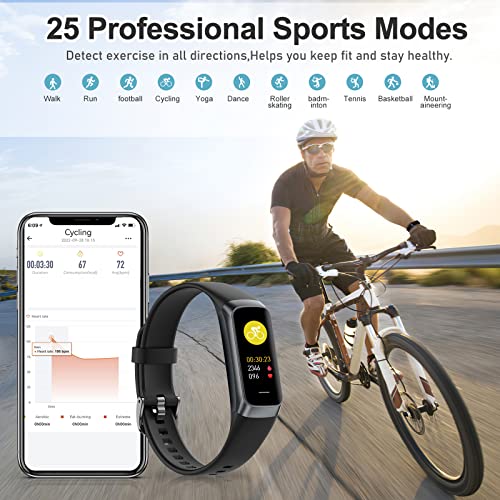 Fitness Tracker with Heart Rate, Blood Oxygen & Sleep Monitor