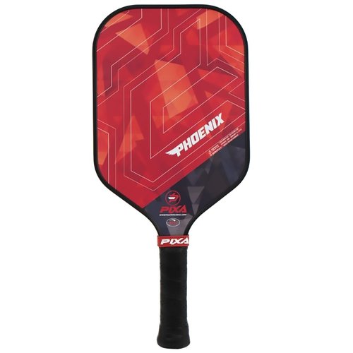 Phoenix T300 Carbon Fiber Pickleball Paddle – Grit-Textured Surface for Spin & Control, 16mm Polypropylene Honeycomb Core, Tennis-Length Handle, Lightweight, USAPA Approved – PIXA Pickleball