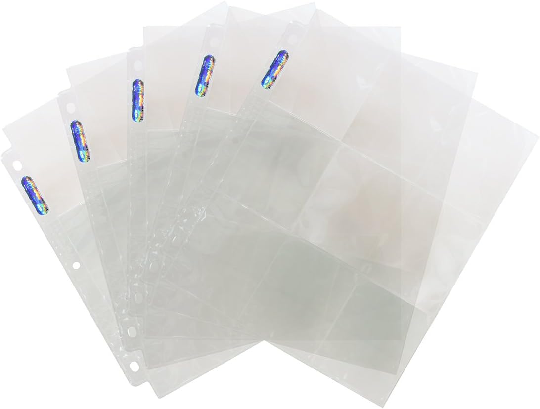 Ultra Pro Silver Series 9-Pocket Pages - 25 Count Pack for Protecting Sports & Game Cards