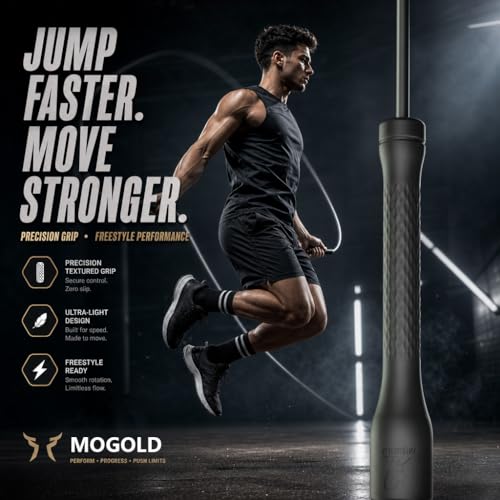 Adjustable Speed Jump Rope - Unbreakable Black PVC, Ergonomic Handles