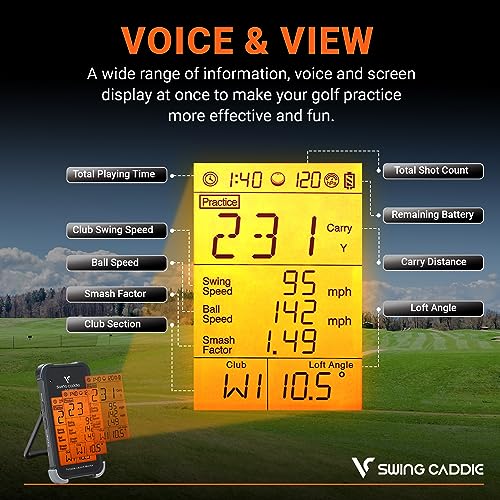 Portable Golf Launch Monitor & Swing Analyzer - SC200Plus