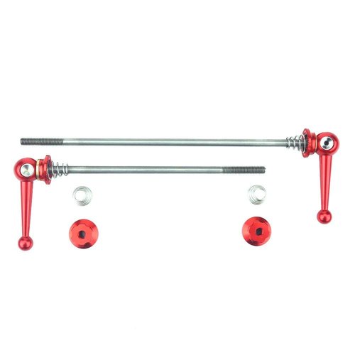 2Pcs ycle Skewers Ultralight Titanium Alloy Quick Release Skewers Set Bike Replacement Repair Parts Accessory For Mtb Road Bike (Red) Lightweight Quick Release Skewers Carbon Fiber ycle Skew