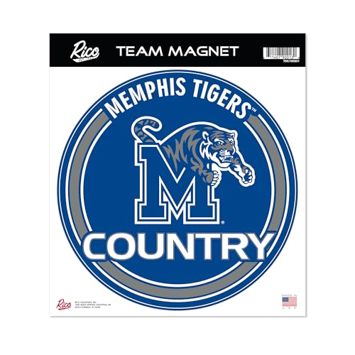 8-Inch Round Sports Team Magnet - Memphis Tigers