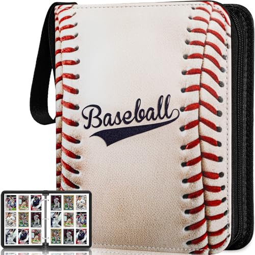 Baseball Card Binder with 990 Pockets, Protective Trading Card Album