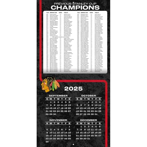 Chicago Blackhawks 2026 Wall Calendar - 12x12 Team Photos