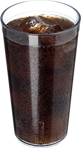 16 oz. Clear Stackable Plastic Tumbler Pack of 6 - Durable, Shatter-Resistant Barware