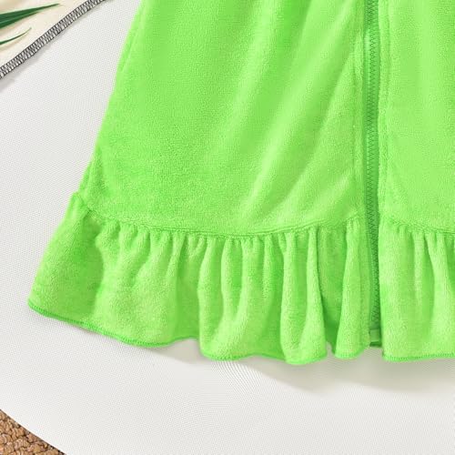 Toddler Girls Swim Cover Up - Green, 4-5T