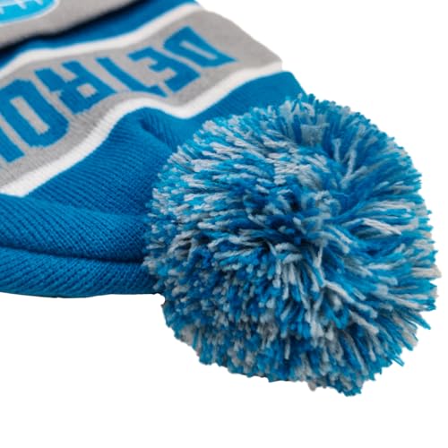 Knit Beanie Hat with Pom - Winter Cuffed Cap for Men & Women