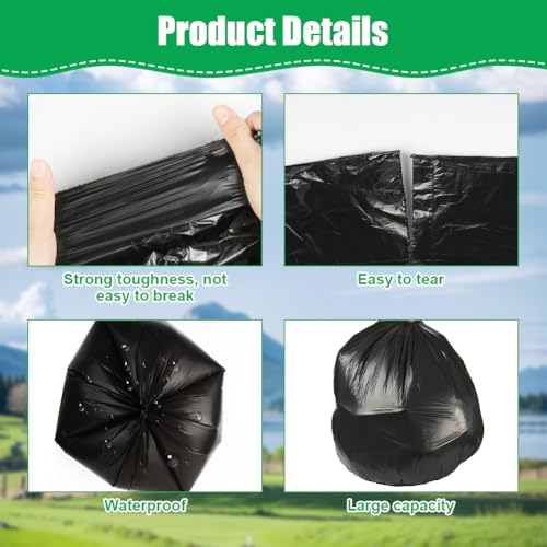 Portable Toilet Bags - 60 PCS (3 Rolls) Thickened Waste Bags