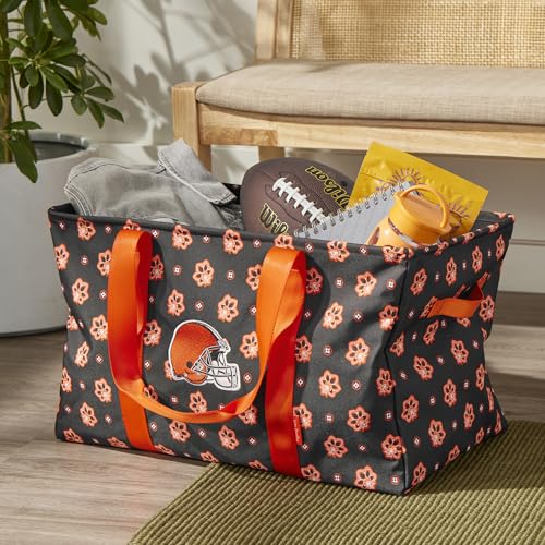 Large Car Tote - Recycled Lighten Up Reactive - Brown/Orange Bandana