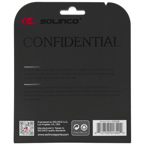 Solinco Confidential (18-1.15mm) String Set