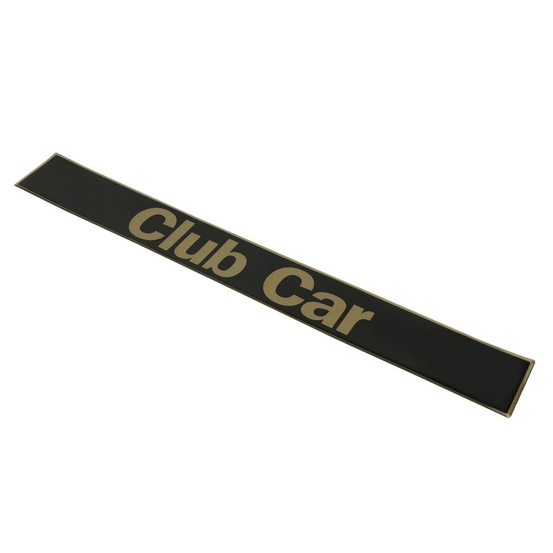 Club Car DS Name Plate Emblem Black Gold for Golf Cart 18" x 2.24" Durable and Stylish Custom Accessory for Club Car DS Golf Carts Upgrade Your Golf Cart Look