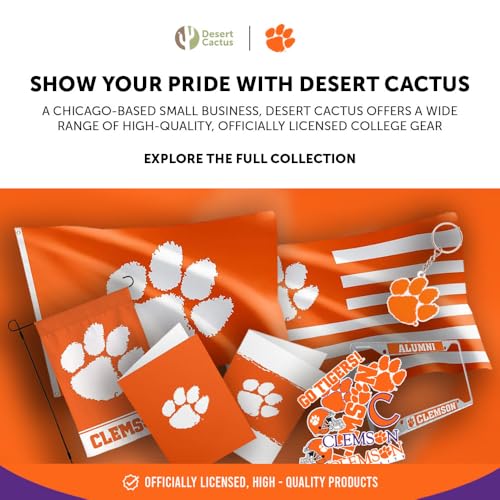 Clemson University Tigers 20-Count 9-Inch Paper Plates - Officially Licensed