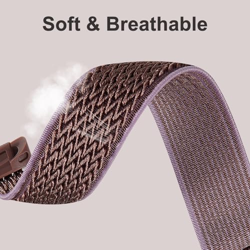 Oanux 10 Pack Stretchy Nylon Fitbit Charge 6 & 5 Bands for Women & Men - Elastic Sport Wristbands, Variation: charge5-10pB