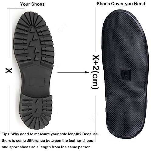 Waterproof Shoe Covers - Reusable Slip Proof Overshoes, 3X-Large