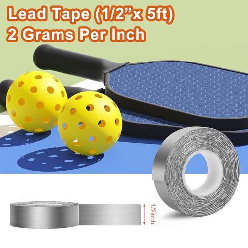 Lead Tape for Golf Clubs & Pickleball Paddle - 2g/inch, 5ft