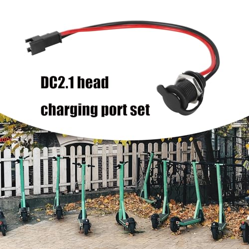 5.5x2.1mm Electric Scooter Charging Port Socket with Dust Plug