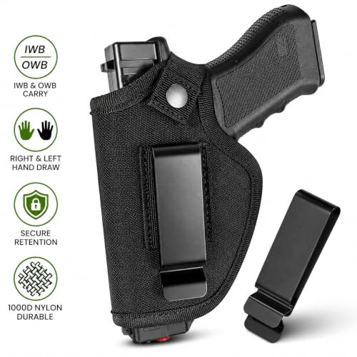 Universal Concealed Carry Holster for Compact Handguns - IWB/OWB