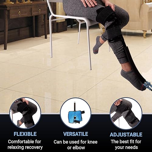 M Pain Management Technologies Cold Water Therapy Knee Pad for Cryotherapy - Post-Surgery & Injury Recovery, Leak-Proof Connection, Fits Most Systems