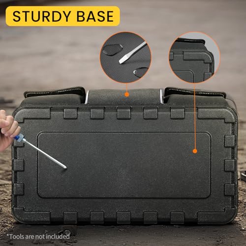 Tool Bag, 20-inch Tool Organisers, 600 Denier Large Tool Bag for Home DIY & Equipment Storage, Yellow and Black (50cm/20inch)