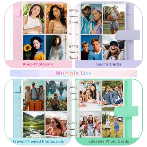 A5 Kpop Photocard Binder with 240 Card Slots and Magnetic Closure