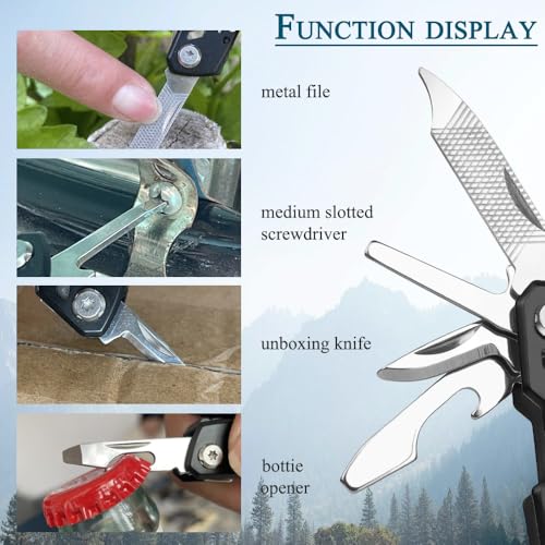 14-in-1 Mini Multitool Pliers - Stainless Steel Pocket Survival Tool - Small