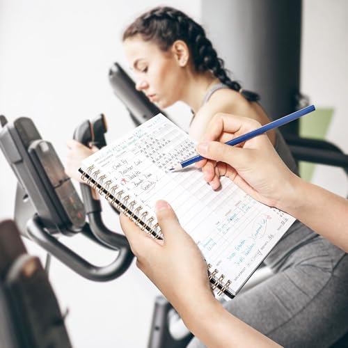 Fitness Journal Workout Planner for Progress Tracking - A5 Black