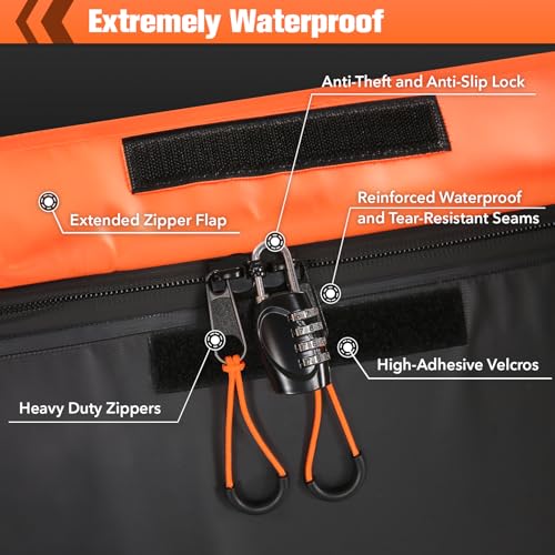 20 Cu Ft Waterproof Hitch Cargo Carrier Bag with 8 Straps