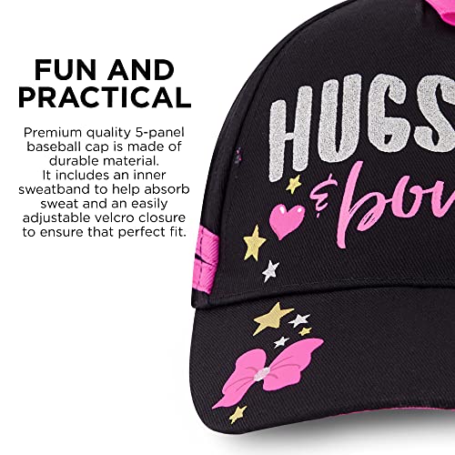 JoJo Siwa Adjustable Girls Baseball Cap - Ages 4-7 - Black