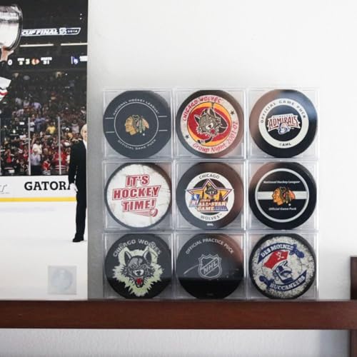 Crystal Clear Hockey Puck Display Case - Official Size Holder