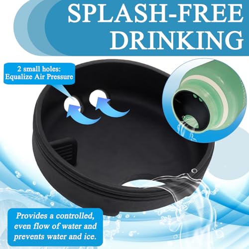 3 Pack Silicone Splash Guards for Wide Mouth Water Bottles