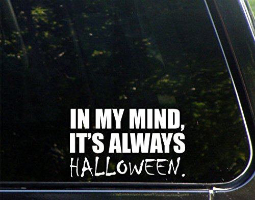 Halloween Vinyl Die Cut Decal - 6.5" x 3.75" for Cars, Laptops
