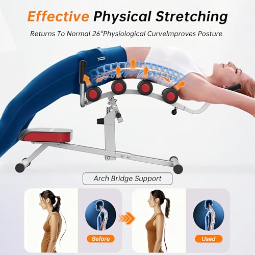 Inversion Table for Back Pain Relief - 350lbs Capacity - Gray & Black