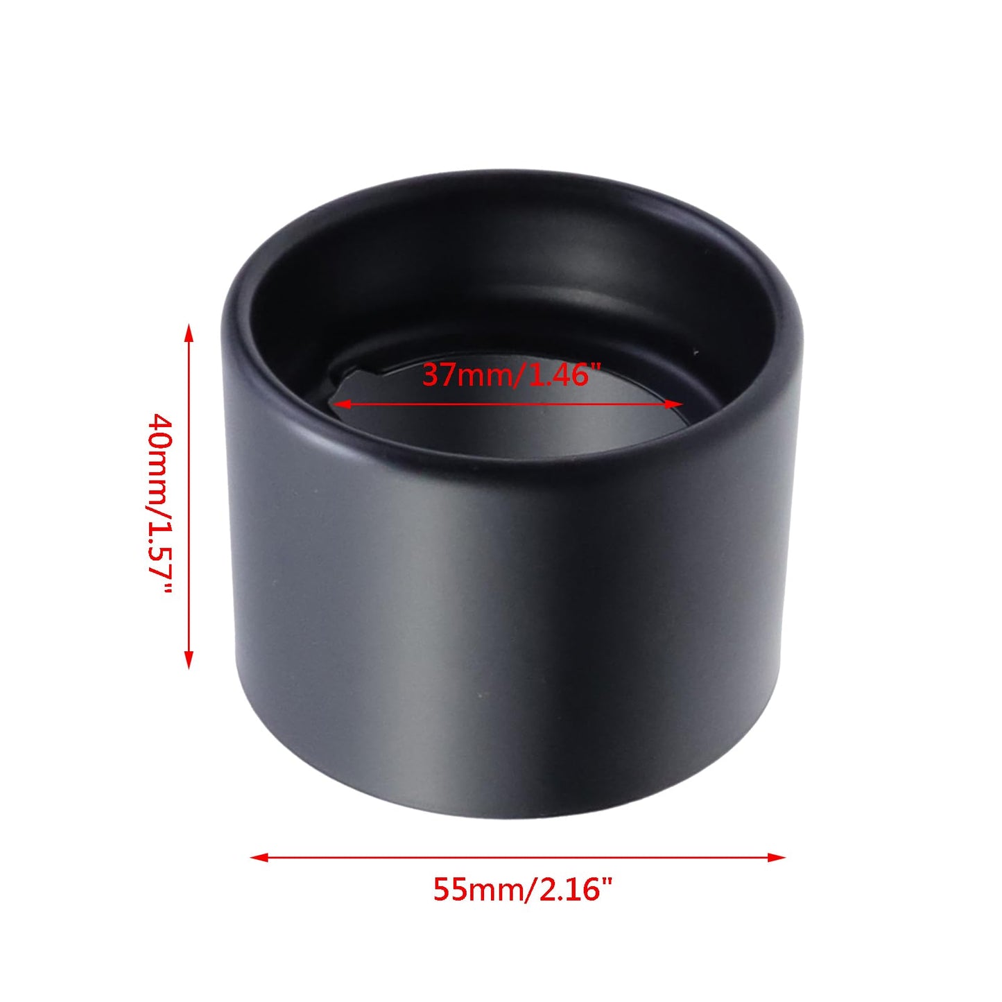 Wealrit 4 Pcs Metal Light Socket Shade Ring Lamp Shade Collar Rings Lock E26 Ceramic/Porcelain Socket 1-1/2 Thread Diameter(Black)