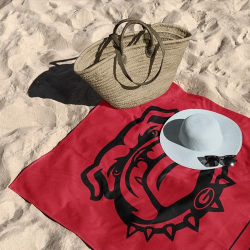 Georgia Bulldogs Jacquard Beach Towel - 36" x 72" Striped