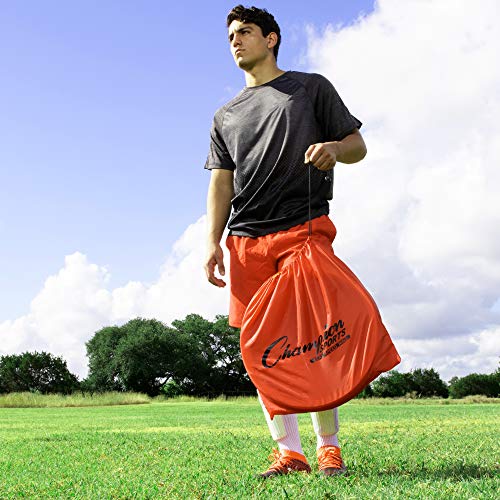 Agility Training Rings Set - 12 High-Visibility 18-Inch Rings with Carry Bag