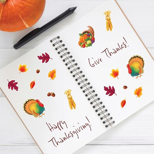 Thanksgiving Stickers - 4 Sheets with Fall Designs