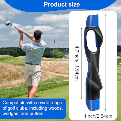 Golf Grip Trainer for Right-Handed Golfers - Swing Correction Aid - Blue