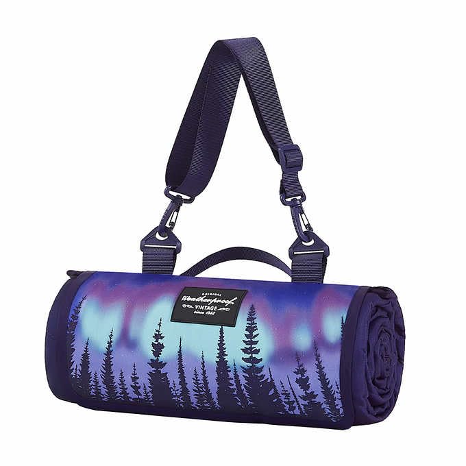Weatherproof Vintage Stars Picnic Blanket - 72x60in Waterproof, Sandproof & Portable
