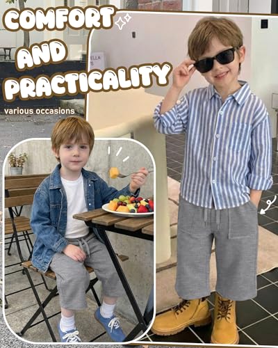 Boys Wide Leg Capri Pants - Soft, Breathable Fabric