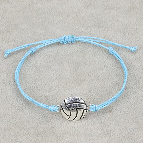 Volleyball Sport Bracelet - Adjustable Waterproof Woven Rope Jewelry
