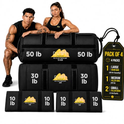 Sandbags for Working Out - Unfilled Small (10-50 lbs) Dark Gray