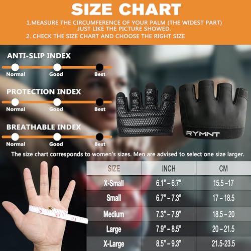 Minimal Micro Fingerless Workout Gloves - Black, Medium