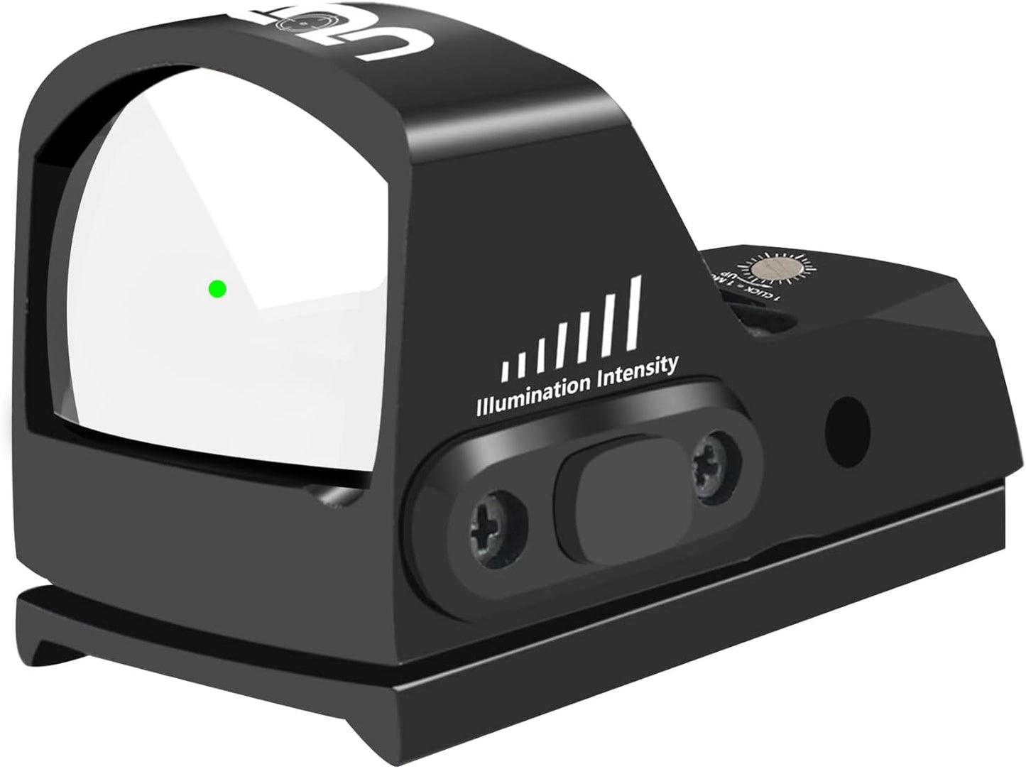 UUQ Mini Reflex Red/Green Dot Sight - 2MOA with 7 Brightness Settings | Fits RMR & 20mm Picatinny Rail