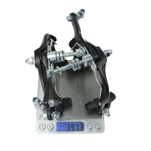 CYSKY Bike Brakes Set, Front and Rear C-Type Brakes Calipers, Include Inner and Outer Cables and Bike Brake Levers Kit for MTB Road Bicycle (Black)