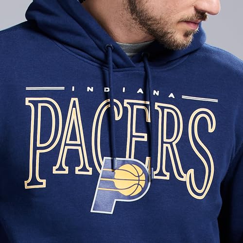 NBA Men's Long Sleeve Classic Pullover Hoodie - Indiana Pacers, Large, Navy