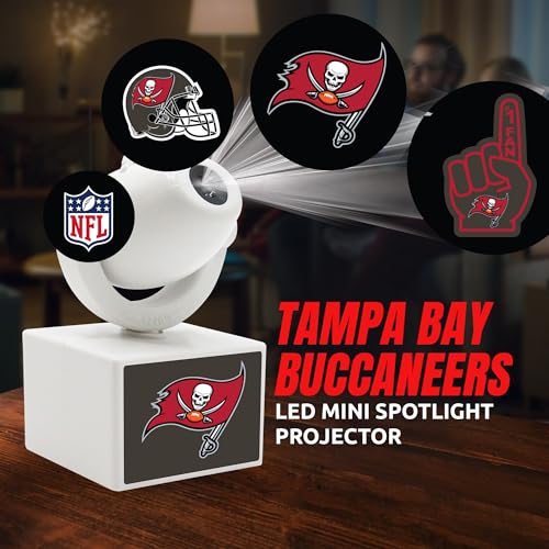 Tampa Bay Buccaneers LED Mini Spotlight Projector - Adjustable & Rechargeable