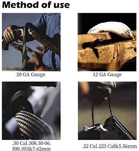 Gun Cleaning Kit - .243 Cal & 6mm Gun Snake Cleaner with Brass Brush