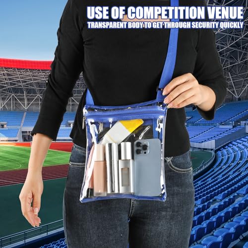 Clear Stadium Event Bag for Women - Blue