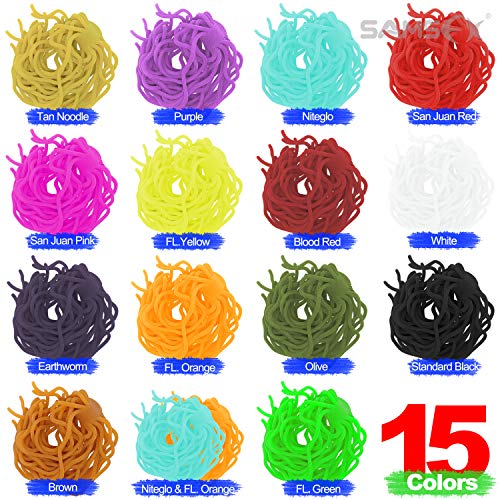 Squirmy Wormy Fly Tying Material - Soft Worm Lure - Black